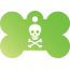 Punk Pirate Skull Pet Tags