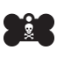 Punk Pirate Skull Pet Tags