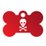 Punk Pirate Skull Pet Tags