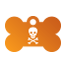 Punk Pirate Skull Pet Tags