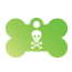Punk Pirate Skull Pet Tags