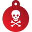 Punk Pirate Skull Pet Tags