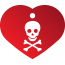 Punk Pirate Skull Pet Tags