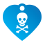 Punk Pirate Skull Pet Tags