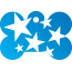 Punk Star Burst Pet Tags