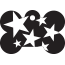 Punk Nautical Star Pet Tags