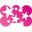 Punk Star Burst Pet Tags