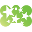 Punk Star Burst Pet Tags