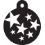 Punk Star Burst Pet Tags