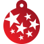 Punk Star Burst Pet Tags