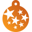 Punk Star Burst Pet Tags
