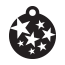 Punk Star Burst Pet Tags