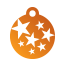 Punk Star Burst Pet Tags