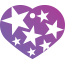 Punk Star Burst Pet Tags