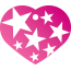 Punk Star Burst Pet Tags