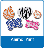 Designer Tags Punk Print Flame Tags