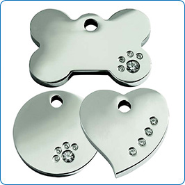 RedDingo Diamante Pet Tags.