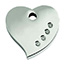 RedDingo  Diamante Large Bone Pet Tag.