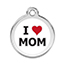 Reddingo I Love Mom Pet Tag.