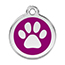 Reddingo Paw Print Pet Tag.