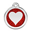 RedDingo Glitter Heart Pet Tags.