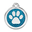 RedDingo Glitter Paw Print Pet Tags.