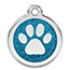 RedDingo Glitter Paw Print Pet Tags.