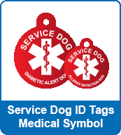 Service Dog Tags Universal Medical Symbol