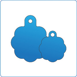 Rosettel Shaped Pet Tags