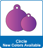 Circle Shaped Pet Tags