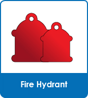 Hydrant Shaped Pet Tags