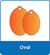 Oval Shaped Vet Tags