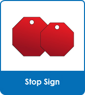 Stop Sign Shaped Pet Tags