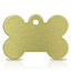 Taggit Brass large bone pet tag.