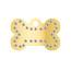 Taggit Glamour small gold bone shaped pet tags.