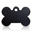 Taggit Hi-Line large black bone pet tags.