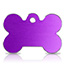 Taggit Hi-Line large bone purple pet tags.