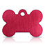 Taggit Hi-Line large red bone pet tags.