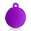 Taggit Hi-Line large purple circle pet tags.