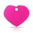 Taggit Hi-Line large purple heart pet tags.