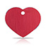 Taggit Hi-Line large red heart pet tags.