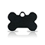 Taggit Hi-Line small black bone pet tags.